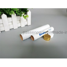 Tubo de alumínio da cor branca para a embalagem cosmética (PPC-ACT-037)